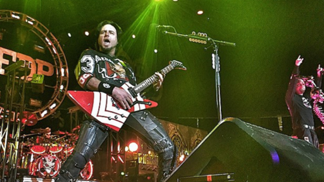 FIVE FINGER DEATH PUNCH Guitarist Jason Hook Talks New Album With Eric Blair At NAMM 2015; Video Available