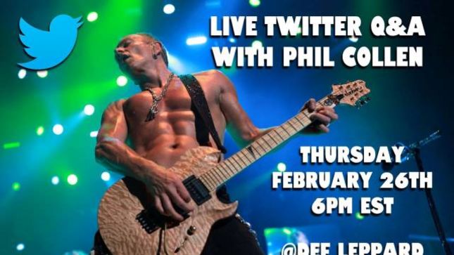 DEF LEPPARD’s PHIL COLLEN To Host Twitter Q&A On Thursday