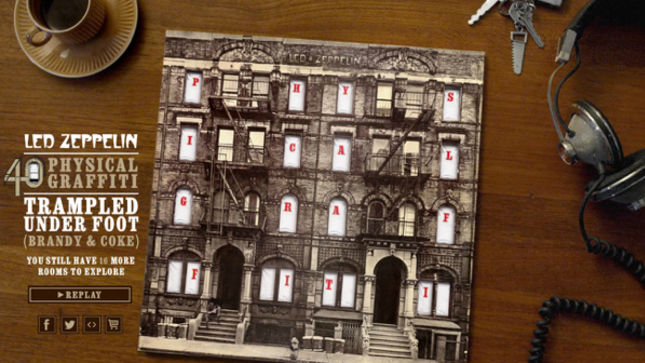 LED ZEPPELIN - “Trampled Under Foot” Interactive Video Takes You Inside Physical Graffiti House