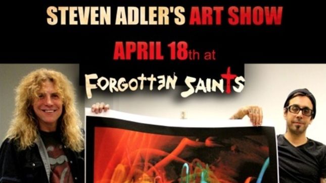 Founding GUNS N' ROSES Drummer Steven Adler To Showcase Art Debut In Los Angeles