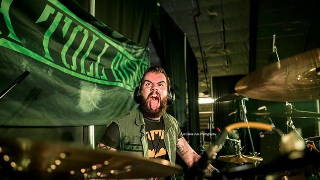 INTO ETERNITY / DEATH TOLL RISING Drummer BRYAN NEWBURY Gearing Up For Edmonton Drum Clinic 