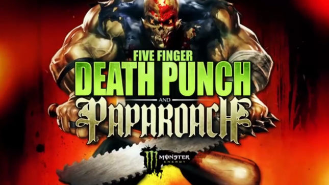FIVE FINGER DEATH PUNCH, PAPA ROACH Join Forces For Fall Tour; IN THIS MOMENT, FROM ASHES TO NEW To Support