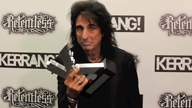ALICE COOPER Dedicates Kerrang! Legend Award to SIR CHRISTOPHER LEE - "He Was An Inspiration To Every Total Rock Guy Out There" 