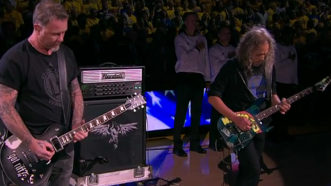 METALLICA Perform National Anthem At NBA Finals Game 5; Video Available