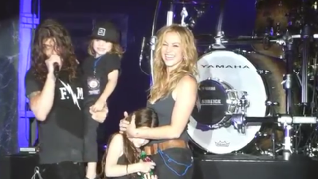 WHITESNAKE Bassist MICHAEL DEVIN Proposes To Actress DREA DE MATTEO On Stage In Atlantic City; Video Online