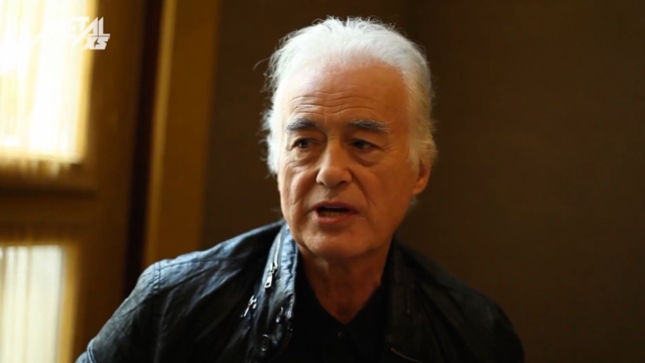 LED ZEPPELIN Guitar Legend JIMMY PAGE Discusses Future Solo Projects - “I’m Standing Up, Volunteering And Recruiting Myself”; Metal XS Video Interview Streaming