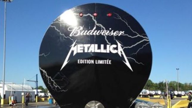 METALLICA Beer Truck On The Road In Quebec