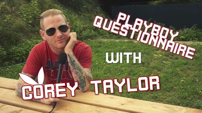 SLIPKNOT’s COREY TAYLOR Answers Playboy Centerfold Questionnaire; Video