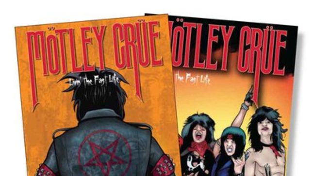 MÖTLEY CRÜE Livin’ The Fast Life Comic Book Available For Pre-Order