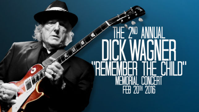 Late ALICE COOPER Guitarist DICK WAGNER - 2nd Annual Remember The Child Memorial Concert Scheduled For February 20th