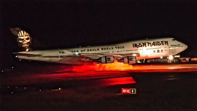 IRON MAIDEN To Land Ed Force One In Fort Lauderdale This Friday