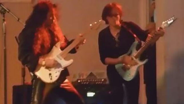 YNGWIE MALMSTEEN, STEVE VAI, RUDY SARZO And NICKO McBRAIN Perform VAN HALEN's "Ain't Talkin' 'Bout Love" At Guitar Gods Festival, Fan-Filmed Video Available