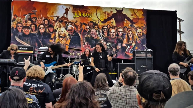 DIO DISCIPLES With CRAIG GOLDY And VINNY APPICE Perform At California Street Party For Dio Cancer Fund; Video Posted