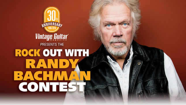 RANDY BACHMAN - Rock Out With The Legendary Guitarist In Vintage Guitar Contest; Video
