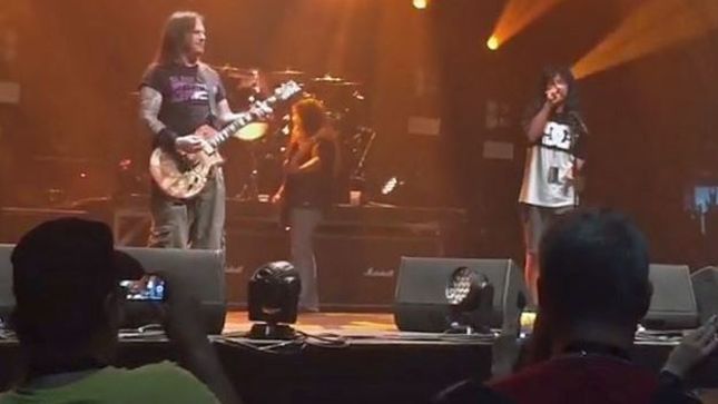 Members Of SLAYER And ANTHRAX Perform BRYAN ADAMS Classic "Summer Of '69" At Montreal Soundcheck; Video Available