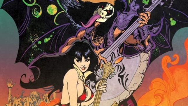 KISS Teaming Up With Vampirella In New Comic Book Mini-Series; Artwork Revealed 