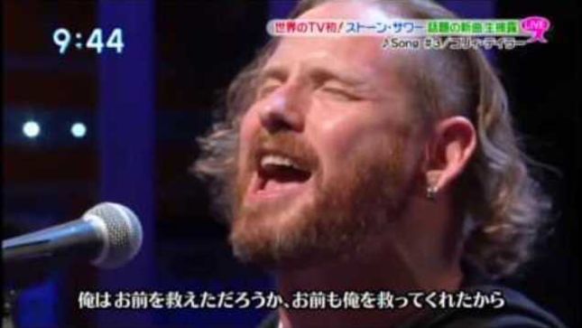 STONE SOUR Frontman COREY TAYLOR Performs Acoustic Version Of New Track "Song #3" On Japanese TV (Video)