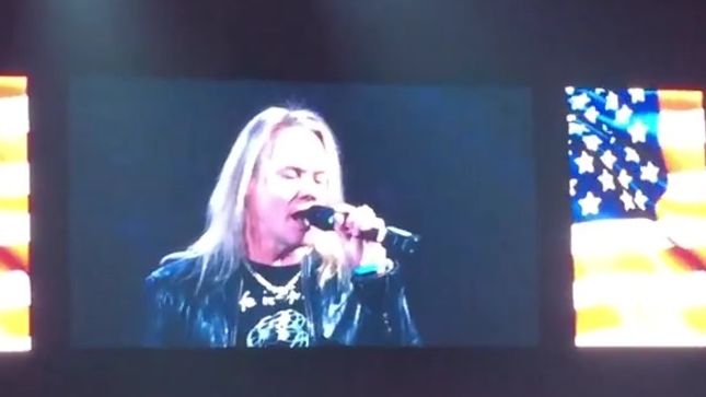 WARRANT Singer Sings US National Anthem For PBR