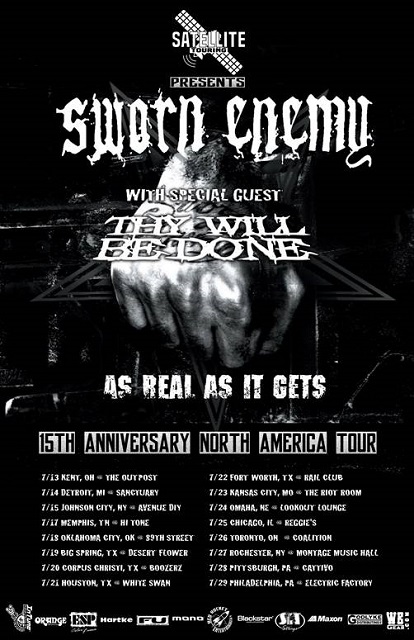 SWORN ENEMY Announce As Real As It Gets 15th Anniversary Tour - BraveWords