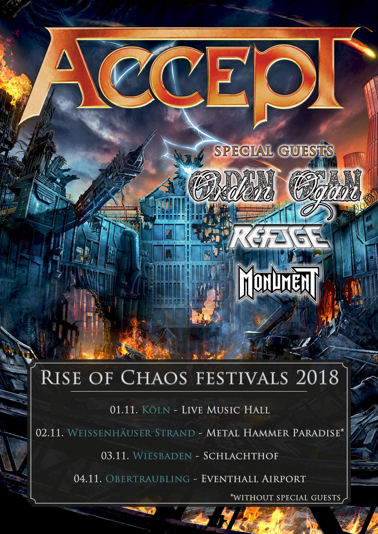 Accept. The Rise of Chaos. Accept. Accept Symphonic Terror.