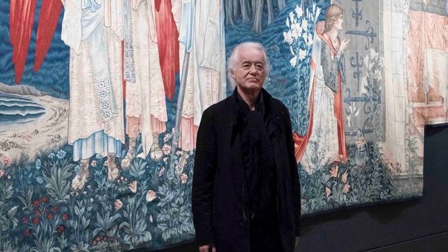 LED ZEPPELIN Guitarist JIMMY PAGE Lends Holy Grail Tapestries From Private Collection For New Exhibit; Video