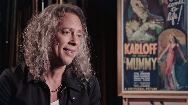 METALLICA Guitarist KIRK HAMMETT Discusses Horror Collection And Rare Poster For 1932 Film The Mummy - "No One Thought They'd Be Of Any Value As Time Went On"; Video