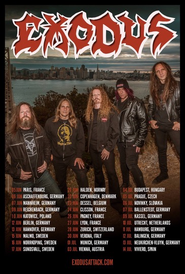 exodus band tour dates