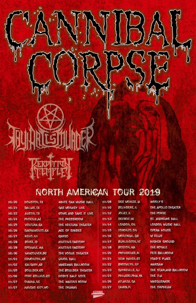 CANNIBAL CORPSE Announces North American Headlining Tour - BraveWords