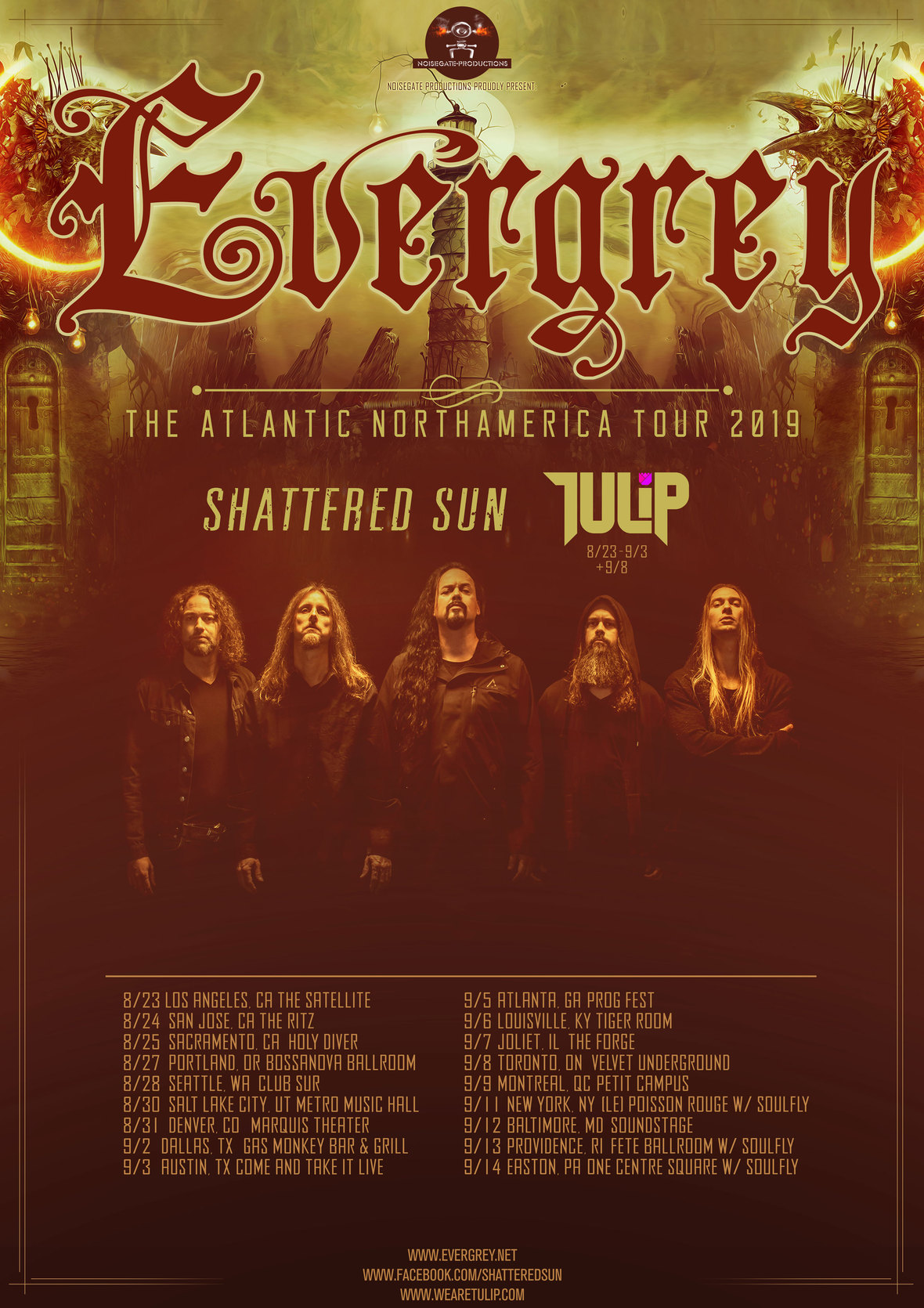 TULIP To Support EVERGREY On Upcoming North American Tour - BraveWords