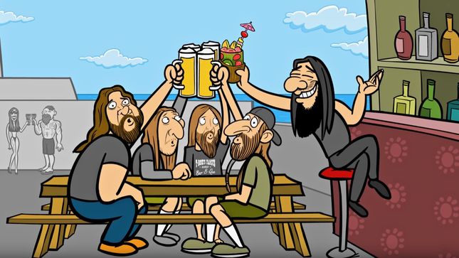 OBITUARY All Set For 70000 Tons Of Metal; Hilarious Animated Video Posted