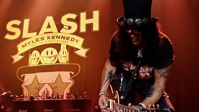 SLASH Featuring MYLES KENNEDY AND THE CONSPIRATORS Release Behind-The-Scenes Video From UK / Europe Tour