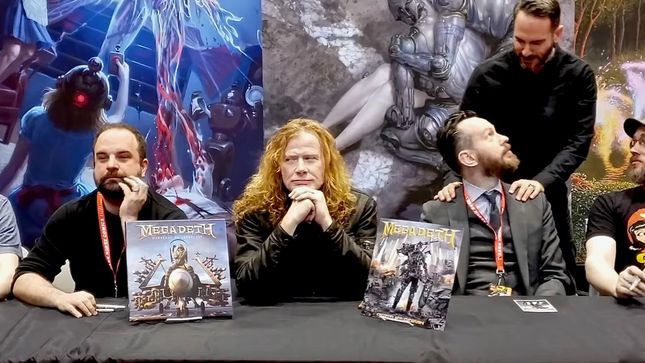 MEGADETH's DAVE MUSTAINE Promotes Death By Design Graphic Novel At Chicago Comic & Entertainment Expo; Video Streaming