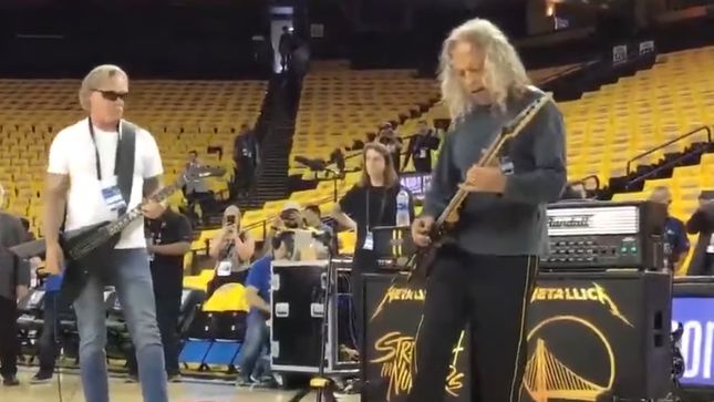 METALLICA Rehearse For US National Anthem At NBA Finals; Video