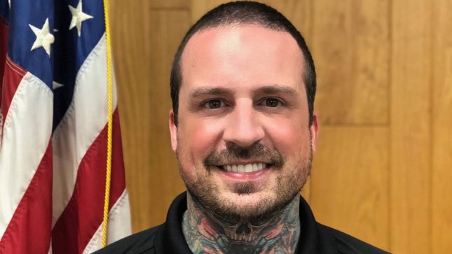 JEREMY SPENCER - Former FIVE FINGER DEATH PUNCH Drummer Is Officially A Reserve Police Officer