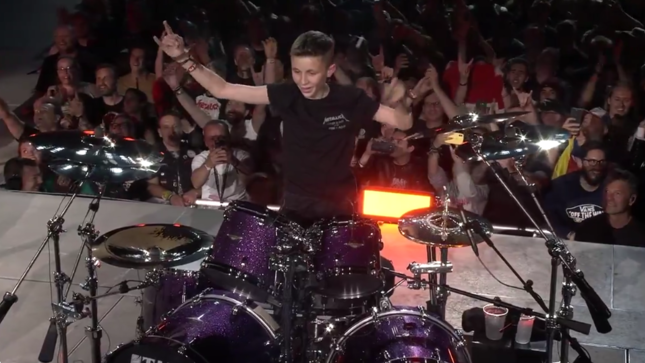 METALLICA - 13-Year Old Birthday Boy Joins Band For "Seek And Destroy" Performance In Amsterdam; Video, Photos