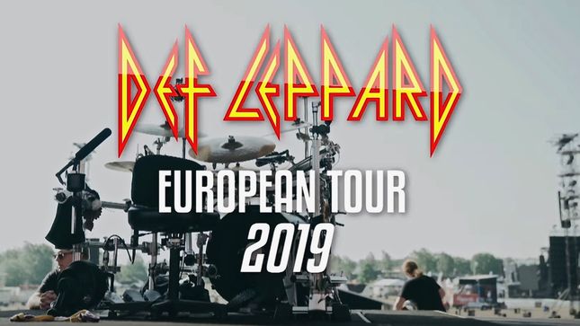 DEF LEPPARD - "We're On Fire"; More Behind-The-Scenes Video From European Tour Released