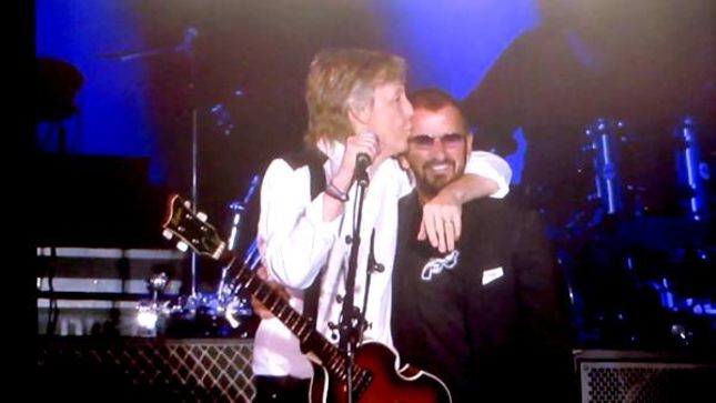 PAUL McCARTNEY And RINGO STARR Reunite On Stage At Dodger's Stadium, Perform Two Classics From THE BEATLES (Video)