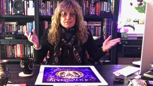 WHITESNAKE Frontman DAVID COVERDALE Signs Lithographs For Slip Of The Tongue 30th Anniversary Edition; Video