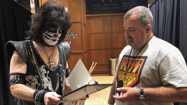 KISS Drummer ERIC SINGER Accepts Honorary Corporal Position With Wharton Police Department; Photos