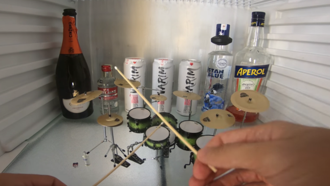 SLIPKNOT's "Psychosocial" Performed On Miniature Drums.... In A Fridge (Video)