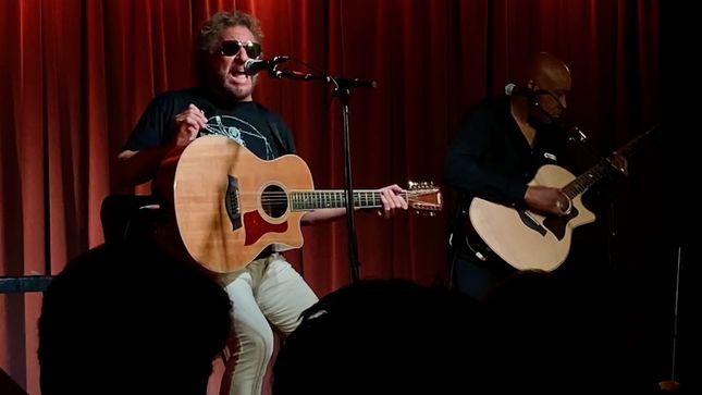 SAMMY HAGAR Performs Acoustic Rendition Of VAN HALEN's "Right Now" At Grammy Museum; Video