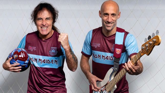 IRON MAIDEN And WEST HAM UNITED Unveil Football Kit Collaboration