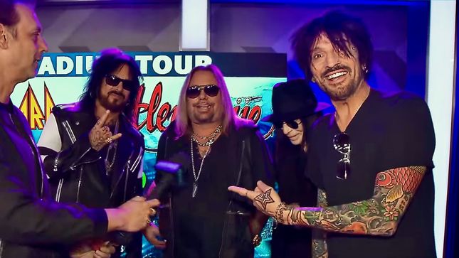 MÖTLEY CRÜE Discuss Preparing For "The Stadium Tour" - "We're Gonna Go Into Hibernation, We're Gonna Sleep For Six Months," Says NIKKI SIXX (Video)