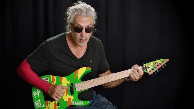 GEORGE LYNCH Demos ESP Guitars' LTD GL-KAMI4; Video