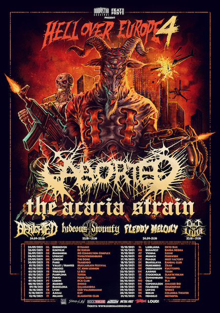 ABORTED Announce Hell Over Europe Tour 2021 With HIDEOUS DIVINITY, THE ...