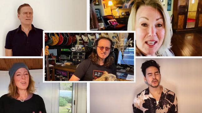 RUSH Frontman GEDDY LEE Takes Part In All-Star Charity Cover Of "Lean On Me"; Video