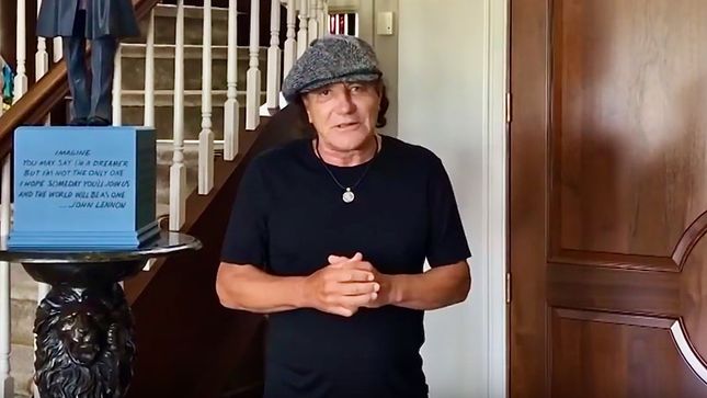 AC/DC Singer BRIAN JOHNSON Delivers Video Message To Virtual Bonfest Audience - "Next Year We Can All Go And Celebrate Our Favourite Singer's Life"