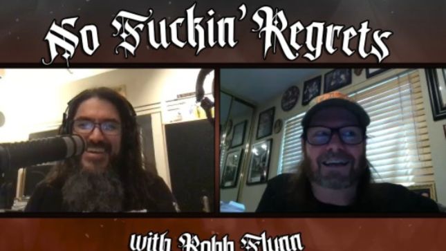 EXODUS Guitarist GARY HOLT Guests On ROBB FLYNN's No Fuckin' Regrets Podcast; Looks Back On Vocalist STEVE "ZETRO" SOUZA's Audition (Video)