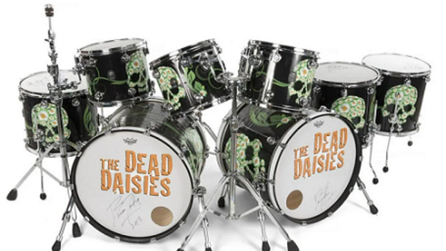 THE DEAD DAISIES - BRIAN TICHY's Autographed Drum Kit Up For Auction