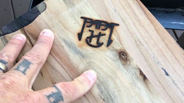 METALLICA - JAMES HETFIELD Creates New Papa H Logo For Custom End Tables 